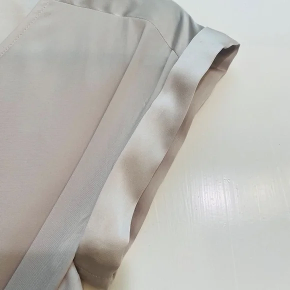 Express Short Sleeve Satin Blouse - Picture 4 of 9